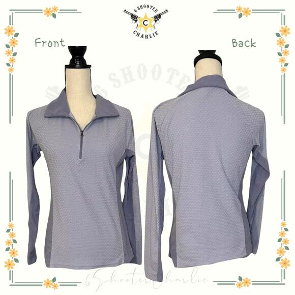 COLUMBIA Sweater Womens Purple 1/4 Zip Long Sleeve Outdoor Casual Ladies Small - Picture 1 of 7